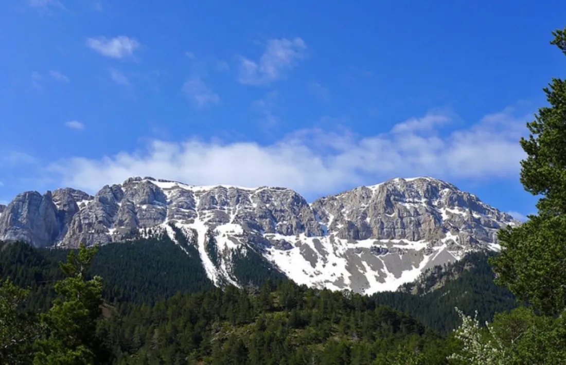 La vessant nord del Cadí. 