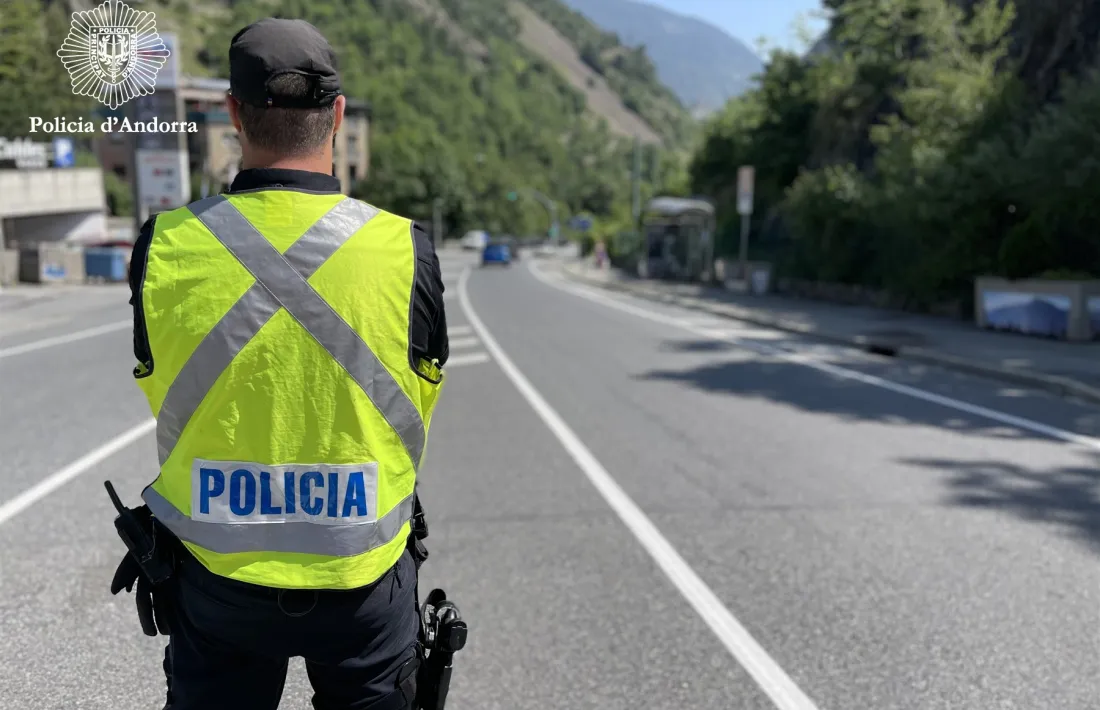 Un agent fent tasques de vigilància durant una campanya.