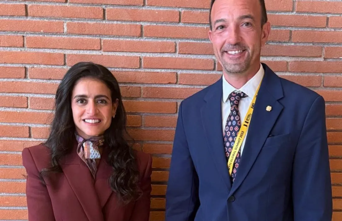 Shaikha Al Nowais i Jordi Torres.	