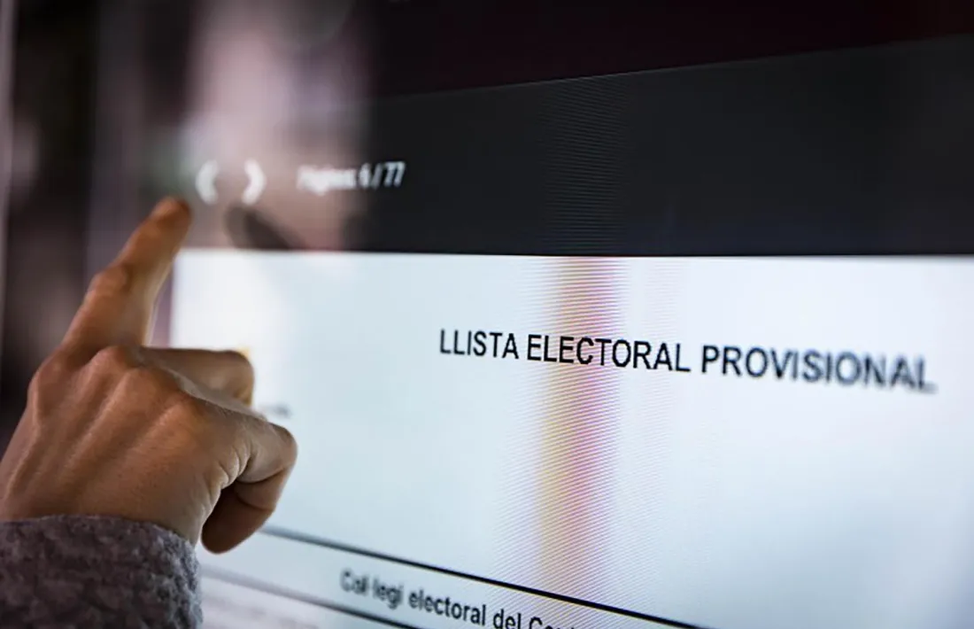 La llista d'electors s'ha actualitzat a 30 de setembre.