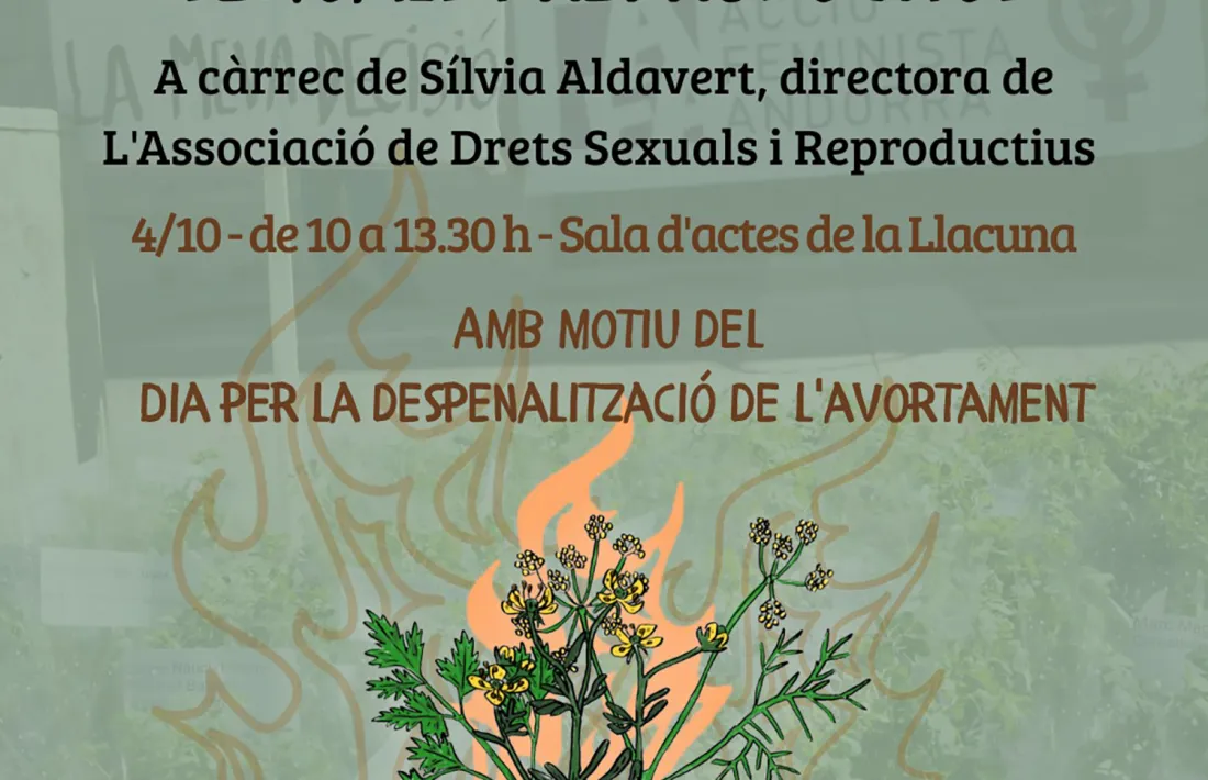 El cartell de la jornada formativa que ha organitzat Acció Feminista.