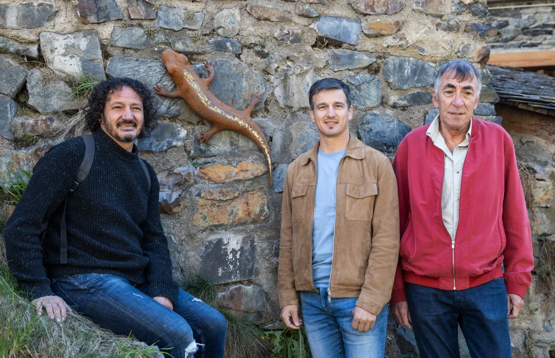 El tritó pirinenc de Jordi Illamola que entra a formar part de la ruta escultòrica de la Pitavola.