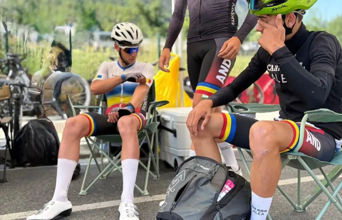 Els tres ciclistes de la FAC.