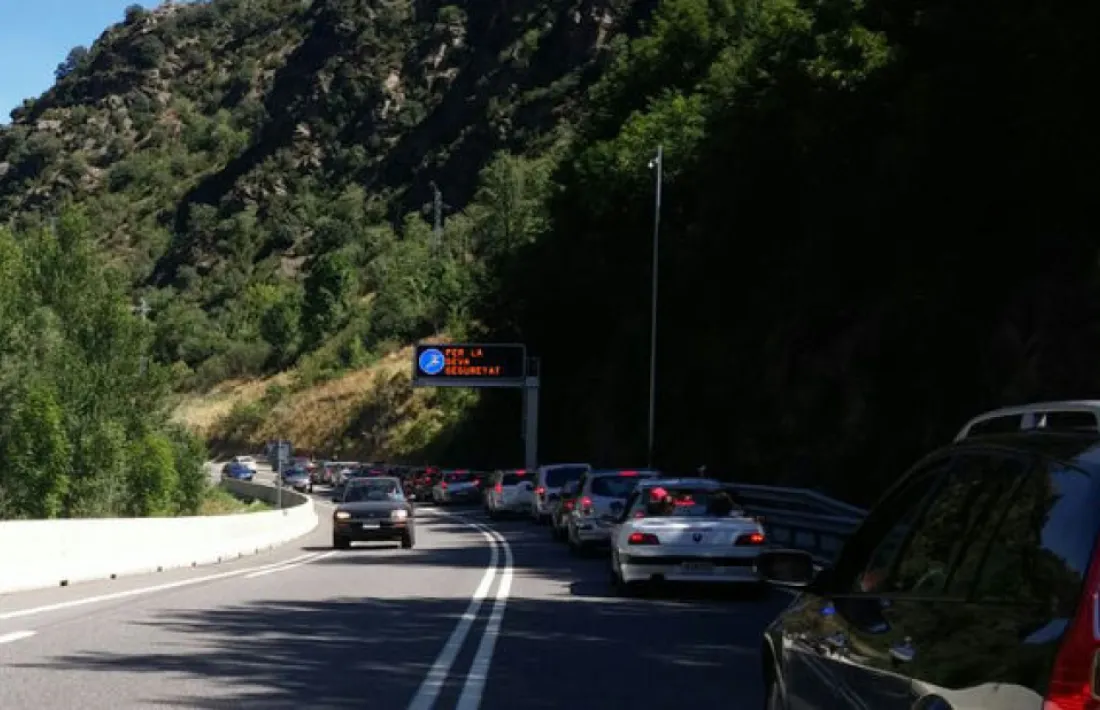  61.000 vehicles accedeixen al Principat durant el pont de la Mare de Déu d'Agost