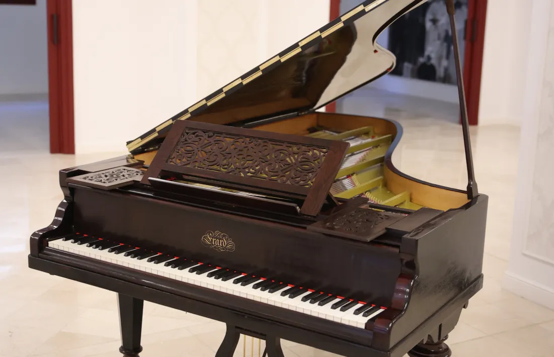 El piano va arribar quinze dies enrere al Rosaleda.