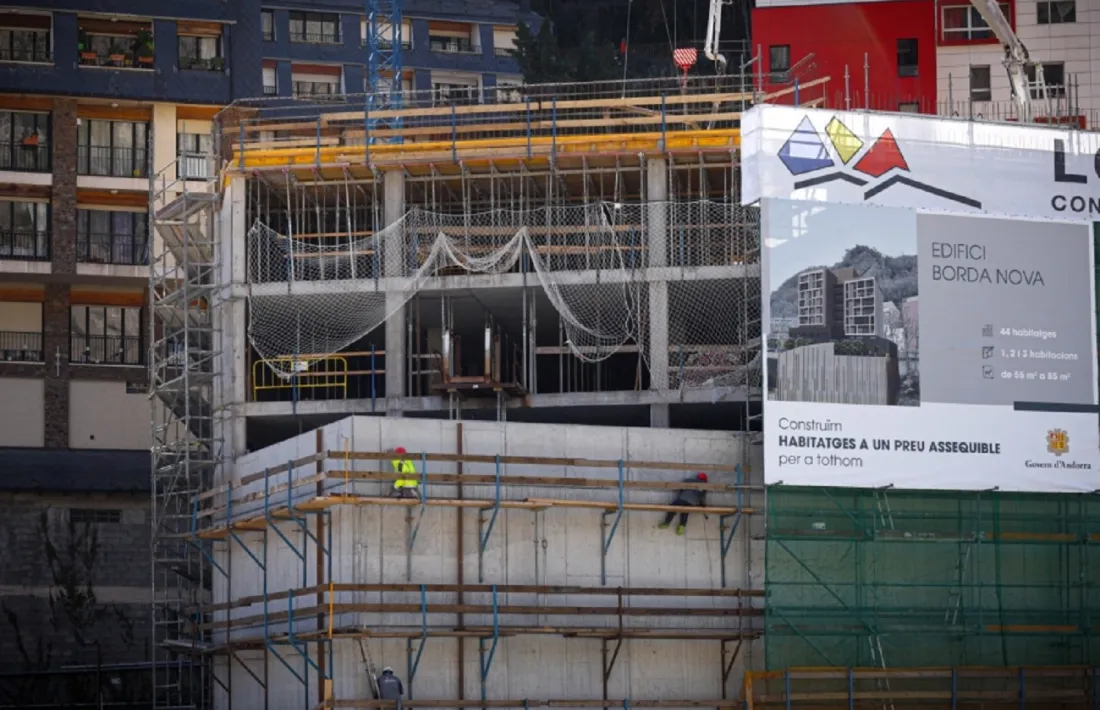 El començament del a construcció de Borda Nova I.