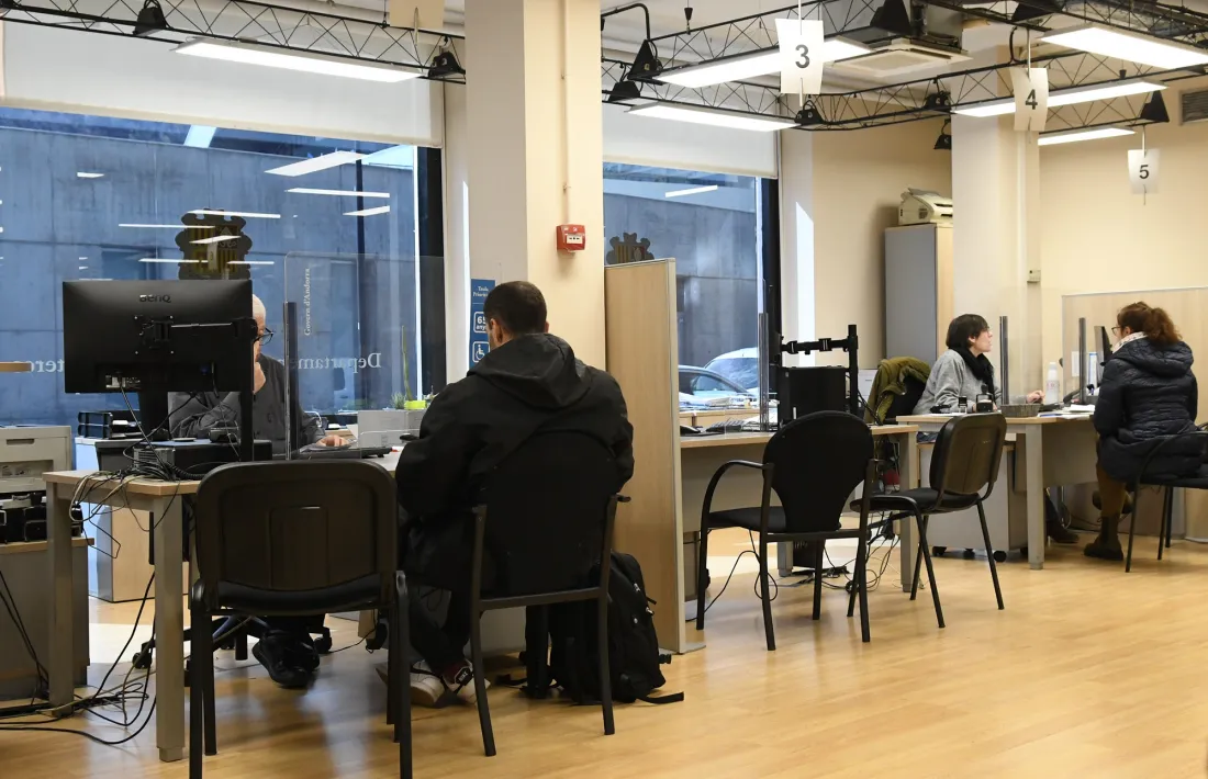 Les dependències del departament de Tributs i Fronteres.