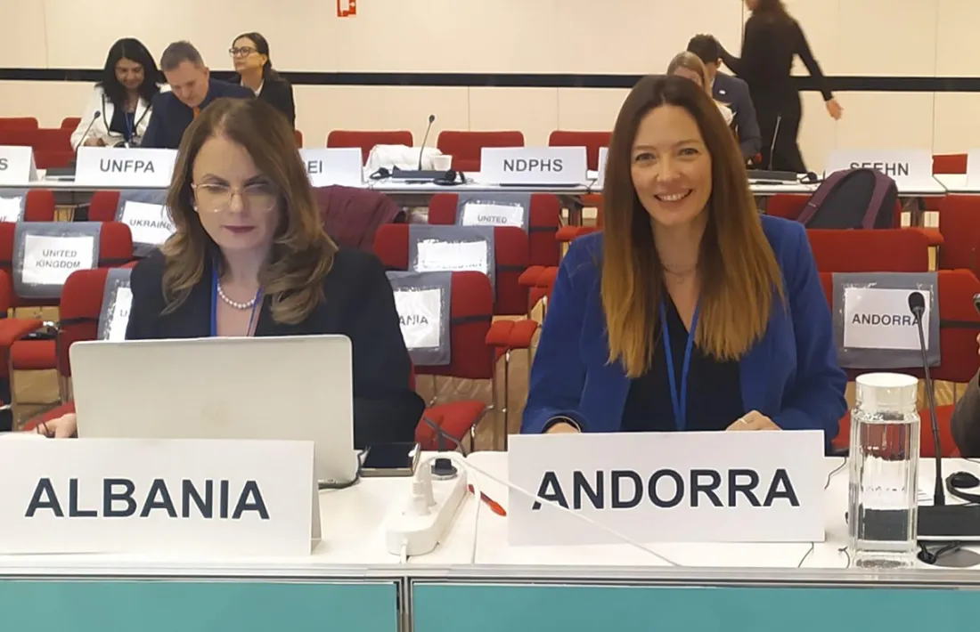 La ministra de Salut, Helena Mas, en la 75a reunió del Comitè regional europeu de l’Organització Mundial de la Salut (OMS).