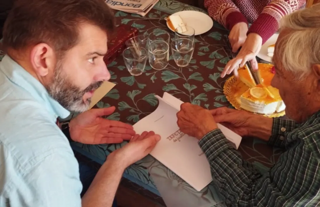 Sergi Mas va celebrar ahir els primers 95 anys amb bon humor i millor companyia.