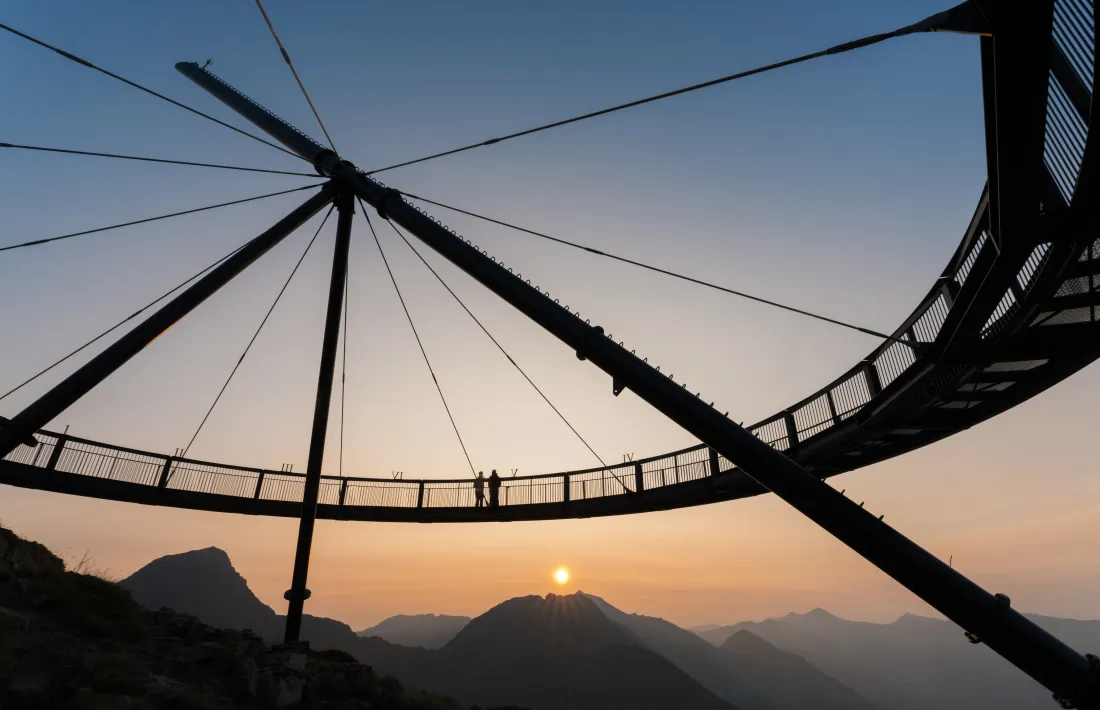 El mirador solar de Tristaina.