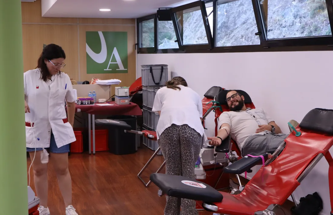 La campanya de donació de sang que va tenir lloc a l'UdA.