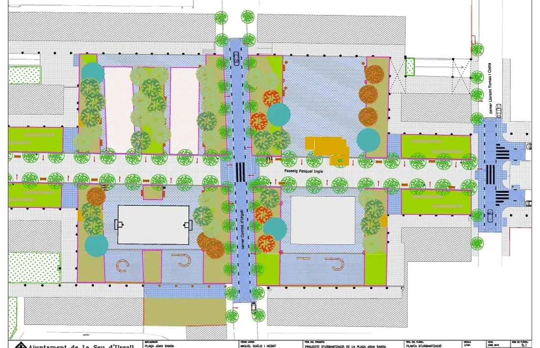 La reurbanització de la plaça Joan Sansa tindrà un cost de 380.000 euros
