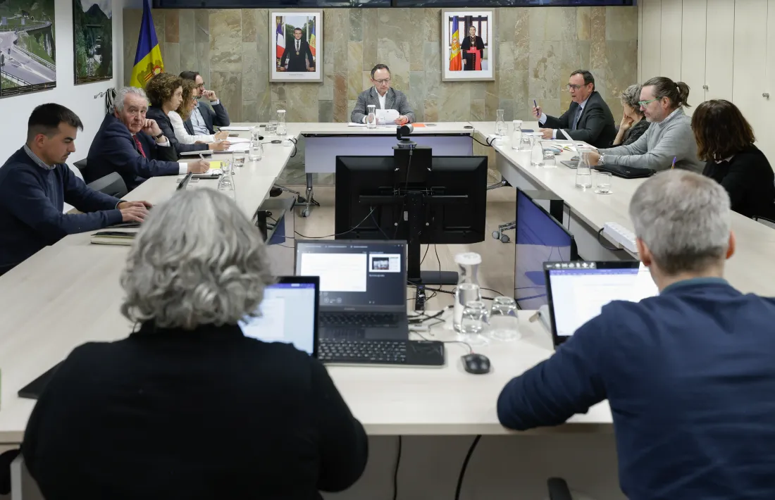 Una imatge de la reunió d’ahir dels integrants del pacte d’Estat de l’acord d’associació.