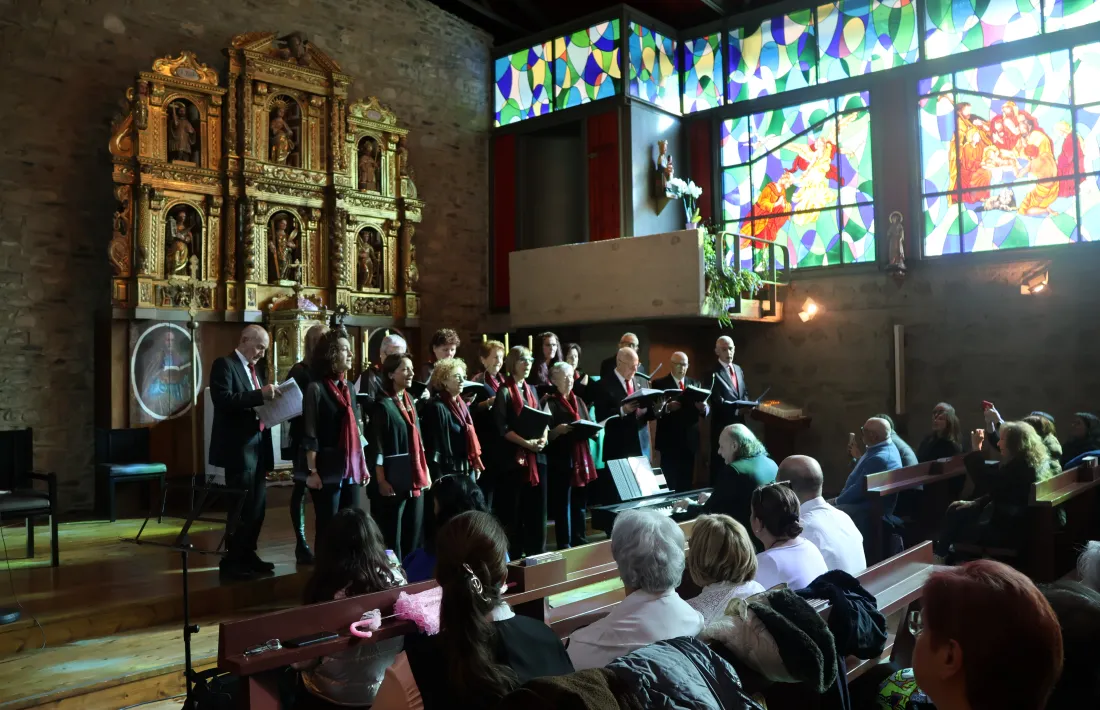 Un moment del concert ofert a Santa Eulàlia d'Encamp.