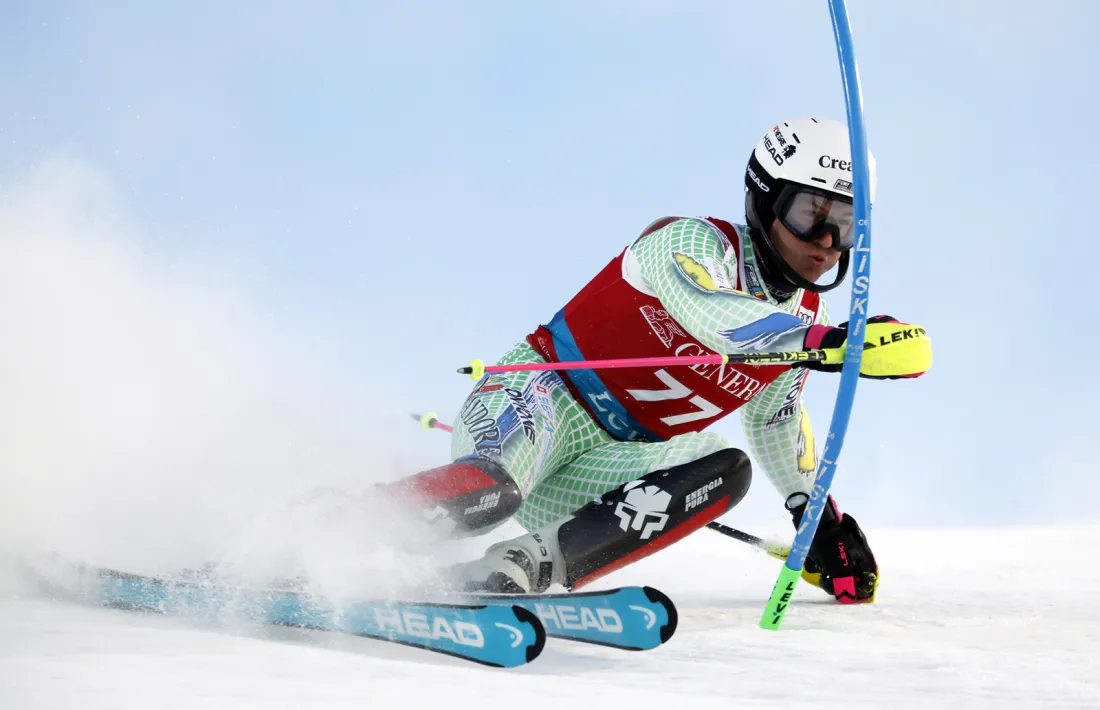 'Bartu' Gabriel, a l'eslàlom de la Copa del Món de Levi.