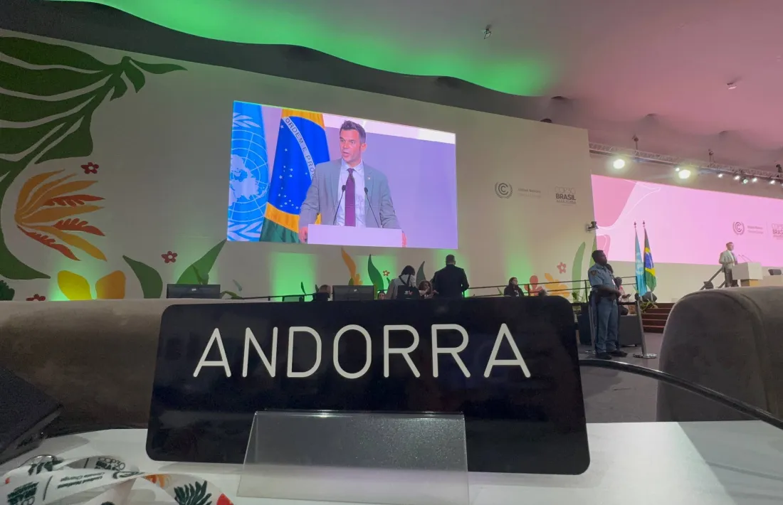 Forné ha participat aquest vespre a la sessió plenària de la COP30 a la ciutat brasilera de Belem.