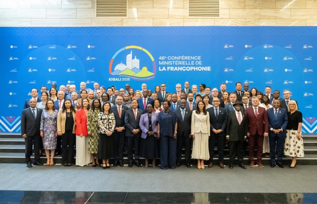 Fotografia de família de la Conferència Ministerial de la Francofonia.