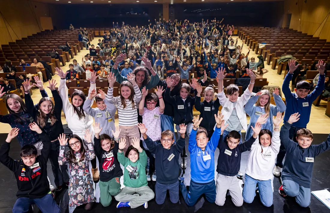 Un moment de l'acte constituent del 10è Consell d'Infants d'Andorra la Vella