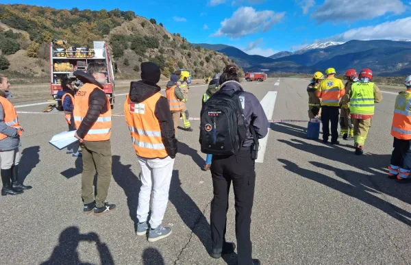 simulacre accident aeroport seu