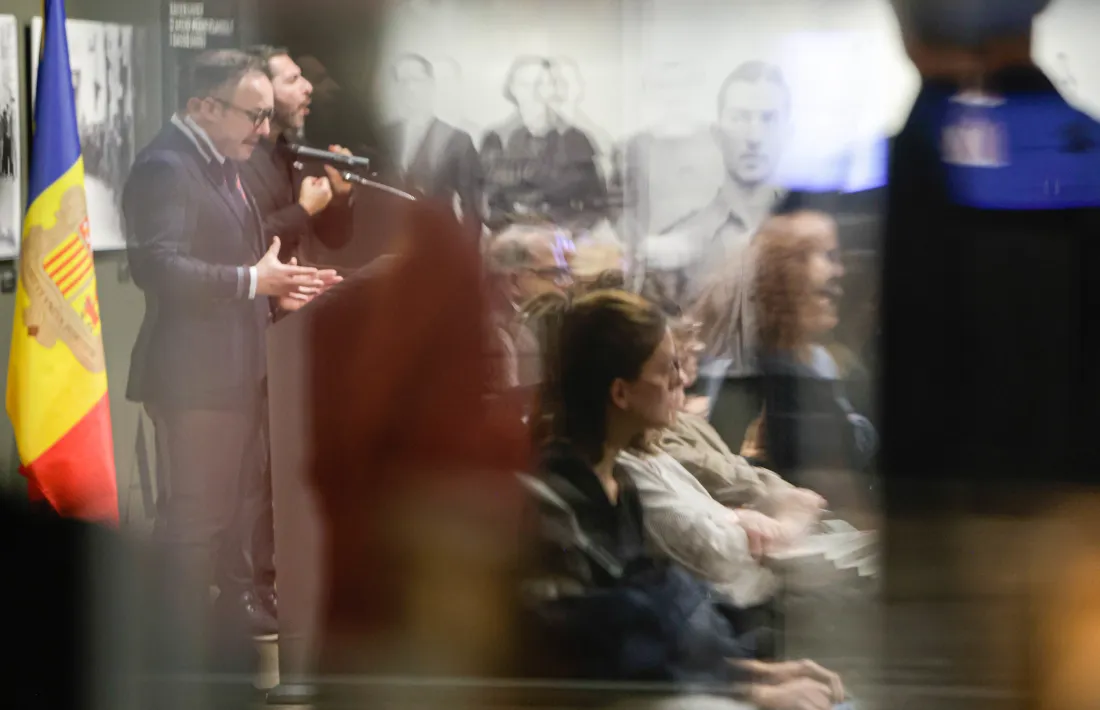 Espot durant la seva intervenció amb motiu del 25 N.