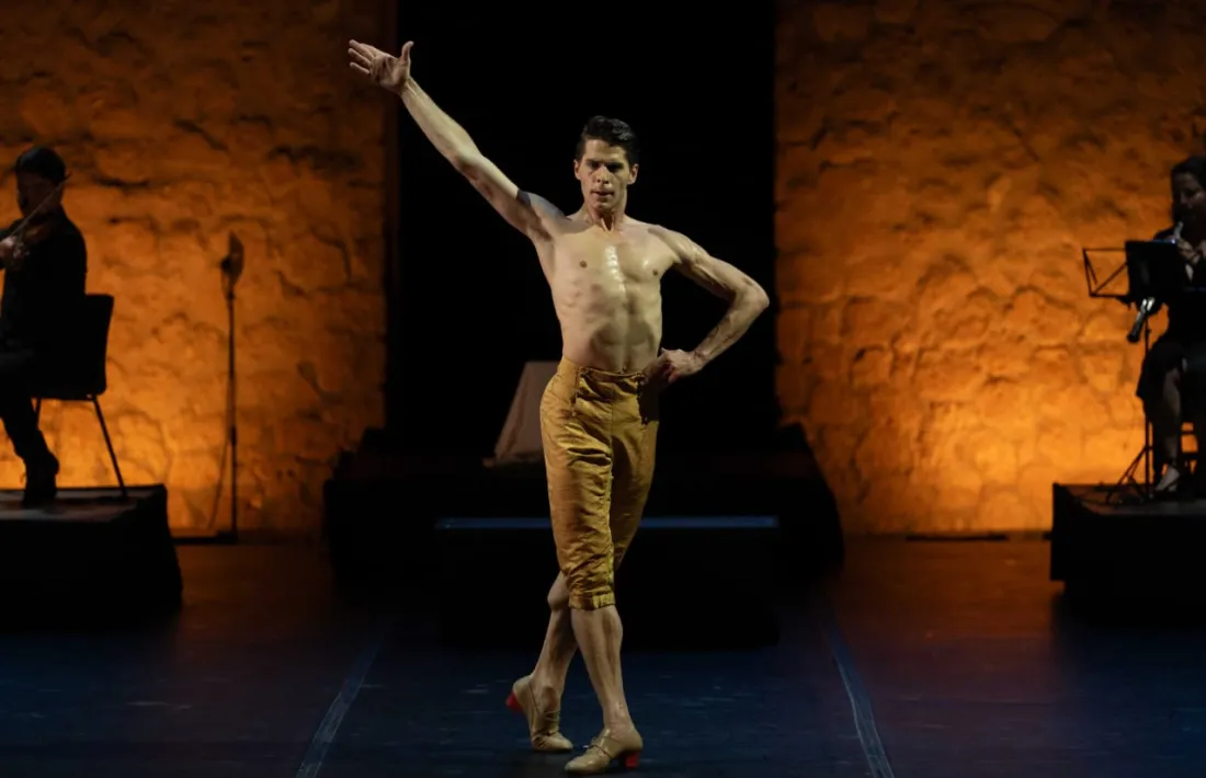 Sergio Bernal en una de les representacions de l'obra 'Rodin'.