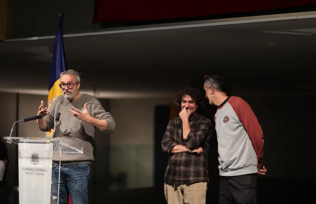 Oriol Vilella agraeix el seu guardó.