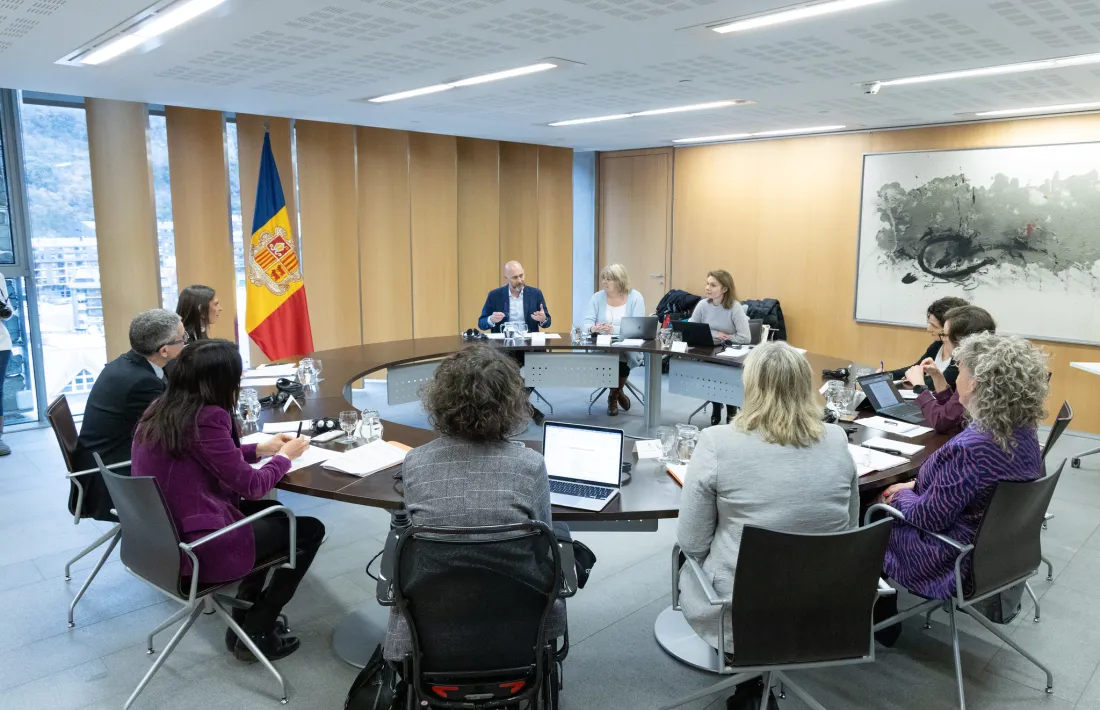 La delegació del Grevio es va reunir amb els membres de la comissió legislativa d'Afers Socials i Igualtat el passat mes de febrer.