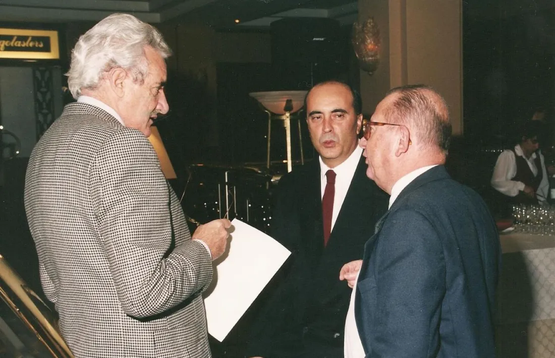 Osorio amb Luis del Olmo i Michel Brard