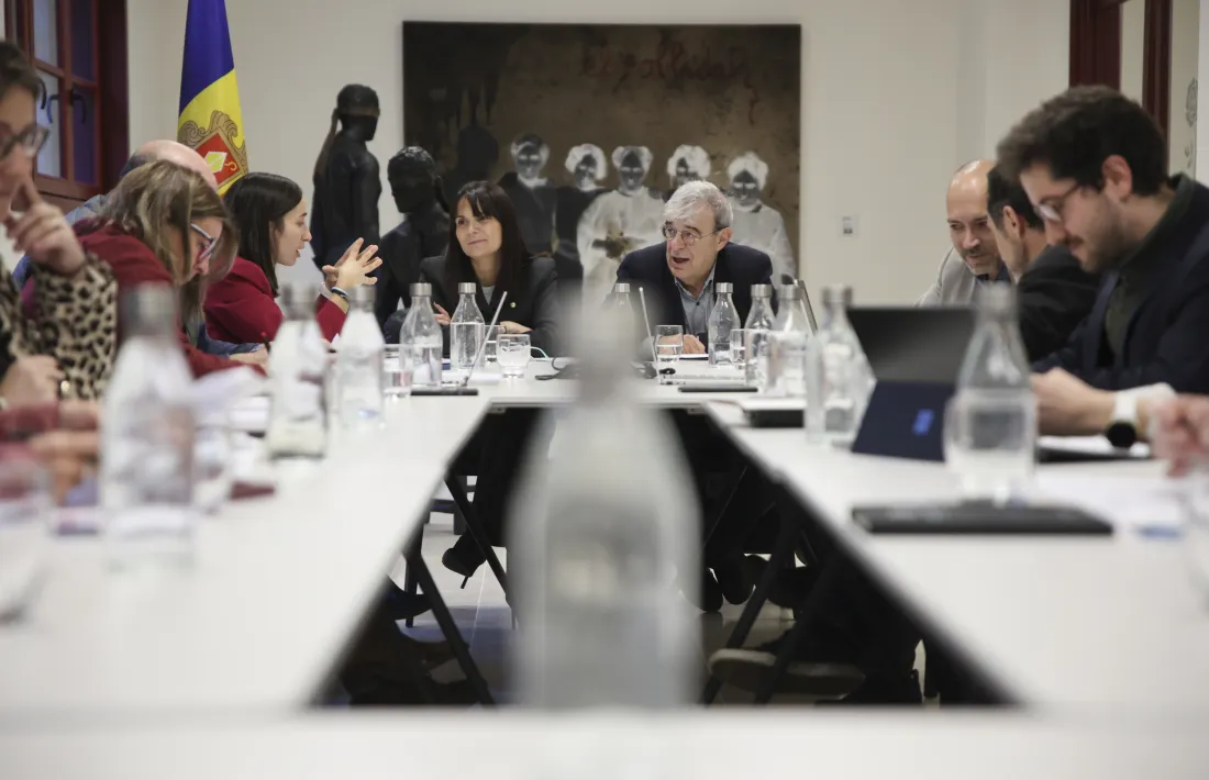 Els ministres Ladislau Baró i Mònica Bonell han presidit aquest matí el Consell Nacional per la Llengua,