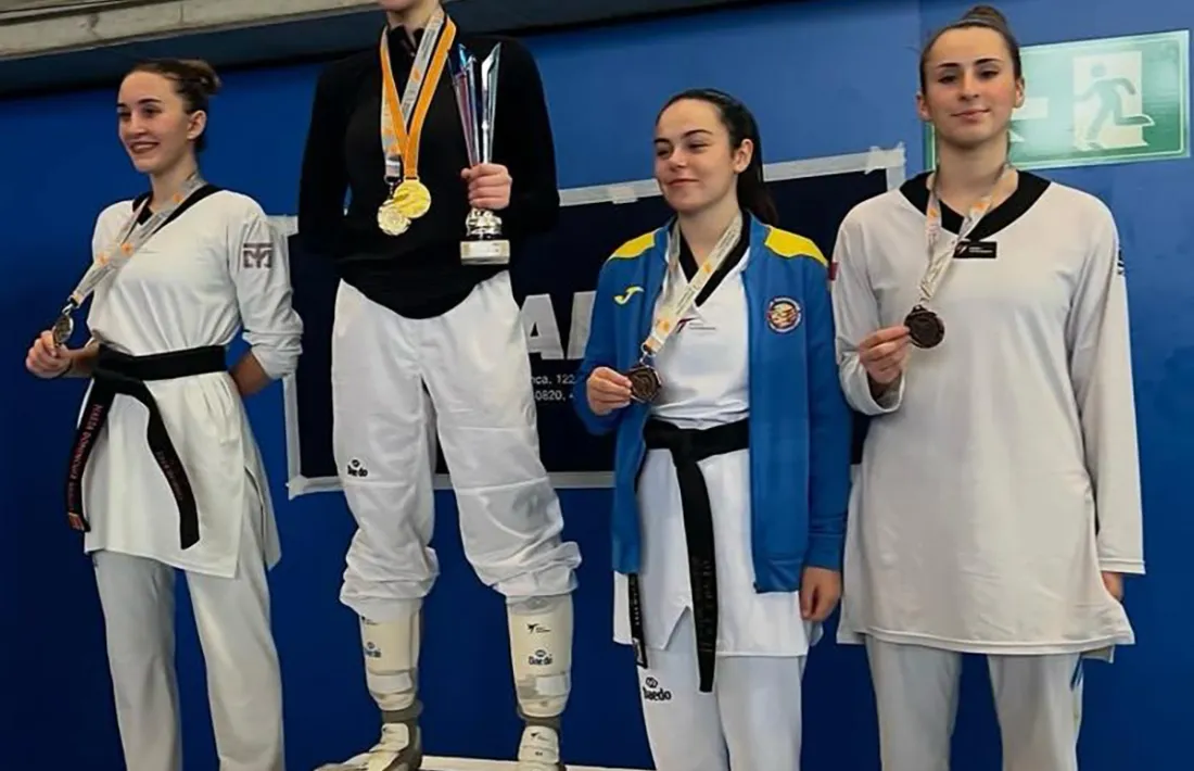 Haizea Martínez, al podi.