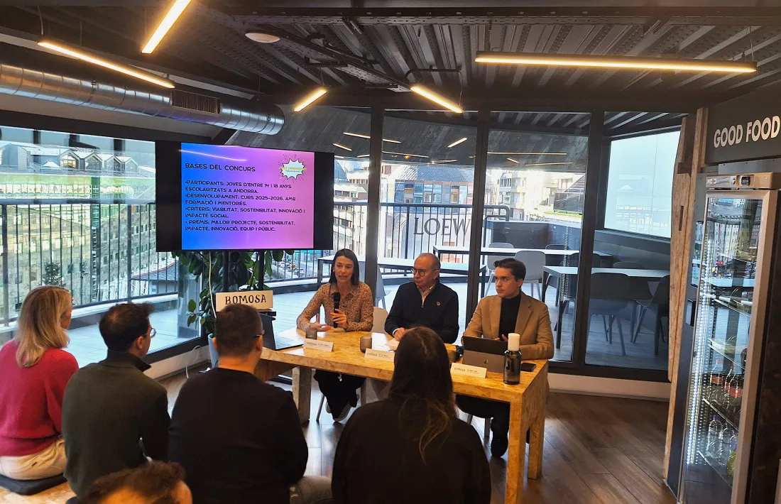 La presentació s'ha fet a la sala Skyline de l'edifici Bomosa.