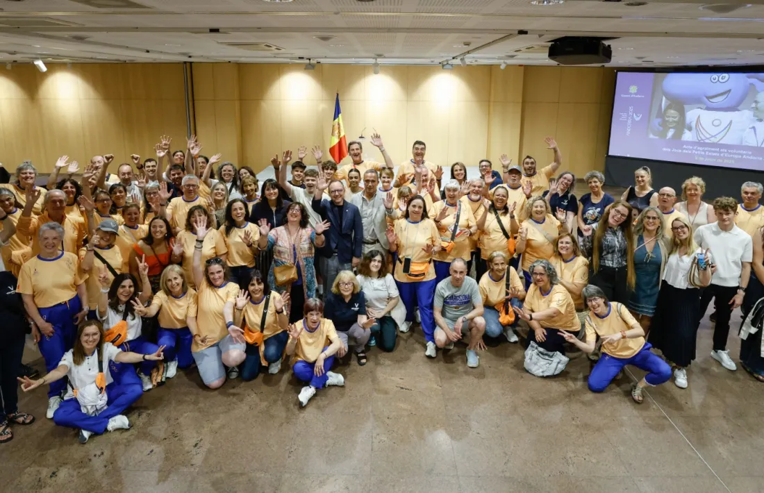 Voluntaris als Jocs dels Petits Estats d'Europa.