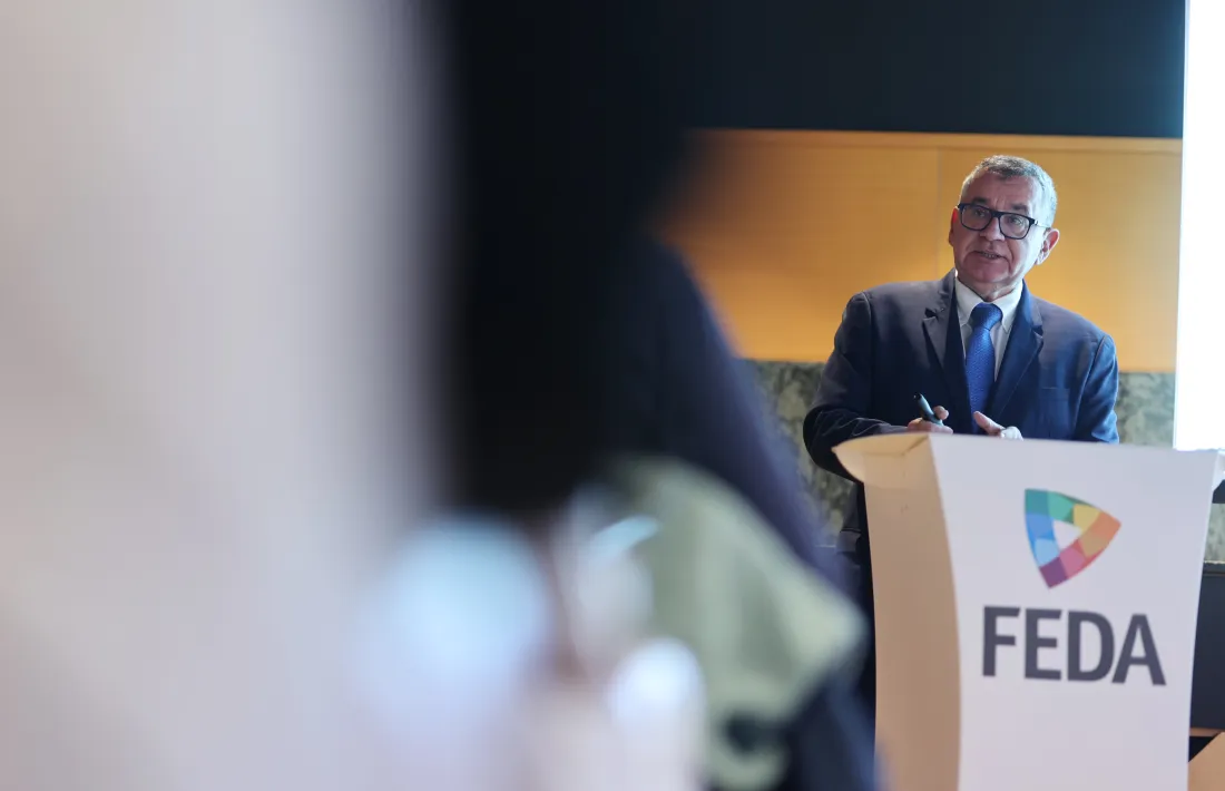 Albert Moles ha fet balanç del 2025 i ha exposat els reptes de futur, just abans de dinar a l’hotel Isard.