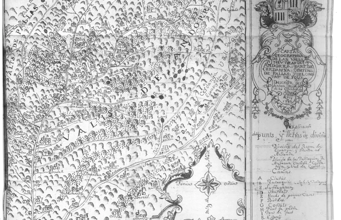 El mapa defintiu, conservata Madrid amb l'expedient de Francisco de Zamora.