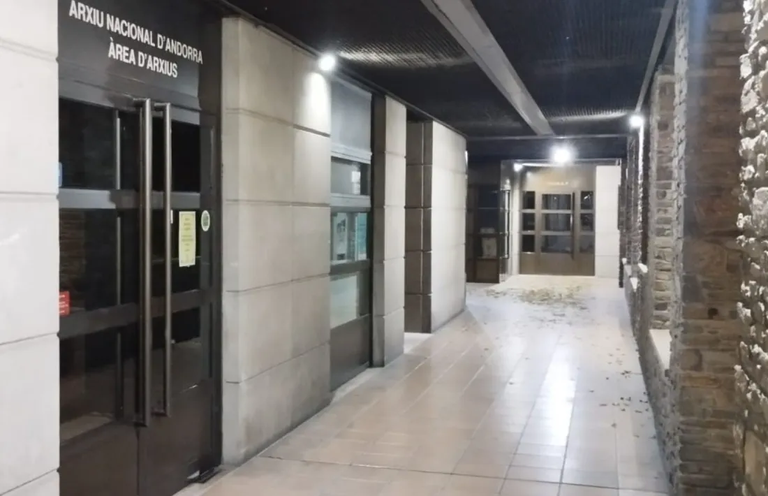 Les dependències de l'Arxiu Nacional, als baixos de Prada Casadet des del 1986.