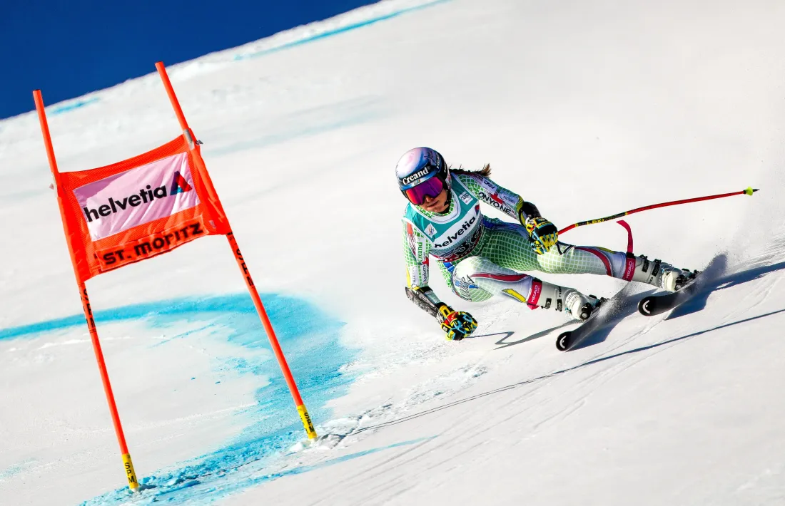 'Cande' Moreno, a la prova de supergegant de St. Moritz.