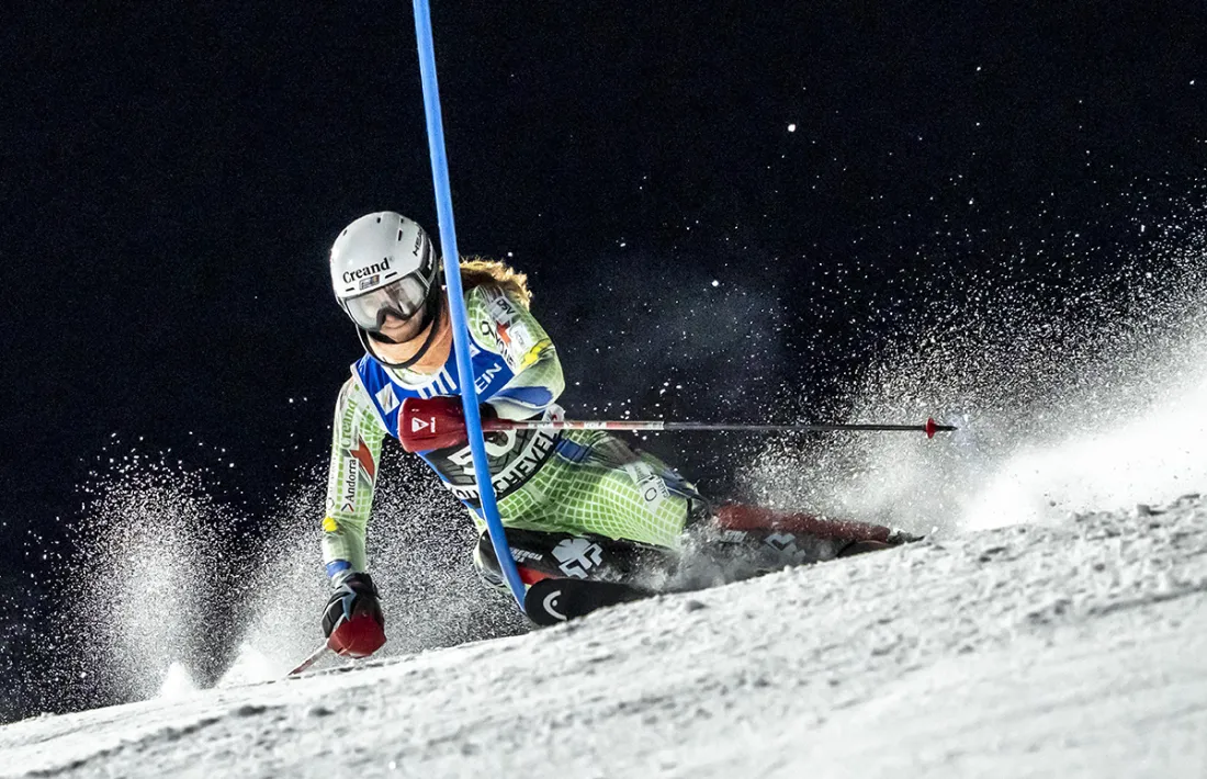 Carla, a Courchevel.