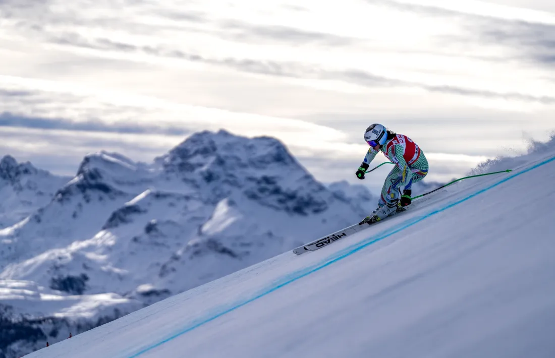 Jordina Caminal, en els seus entrenaments a St. Moritz.