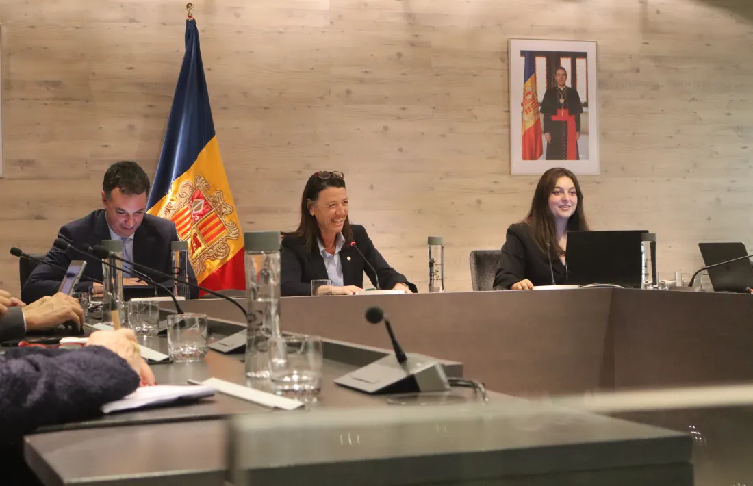 Betriu i Coma presidint una sessió del Consell de Comú.