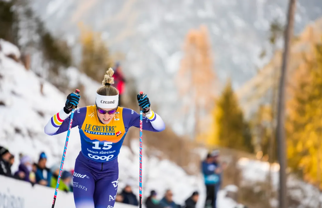 Gina del Rio, a l'esprint.