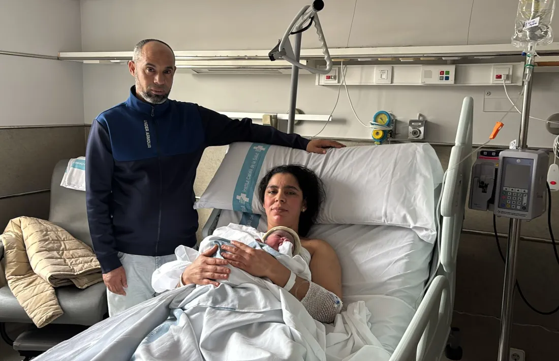 El primer nadó de l'any a Lleida, nascut a l'Arnau de Vilanova. 