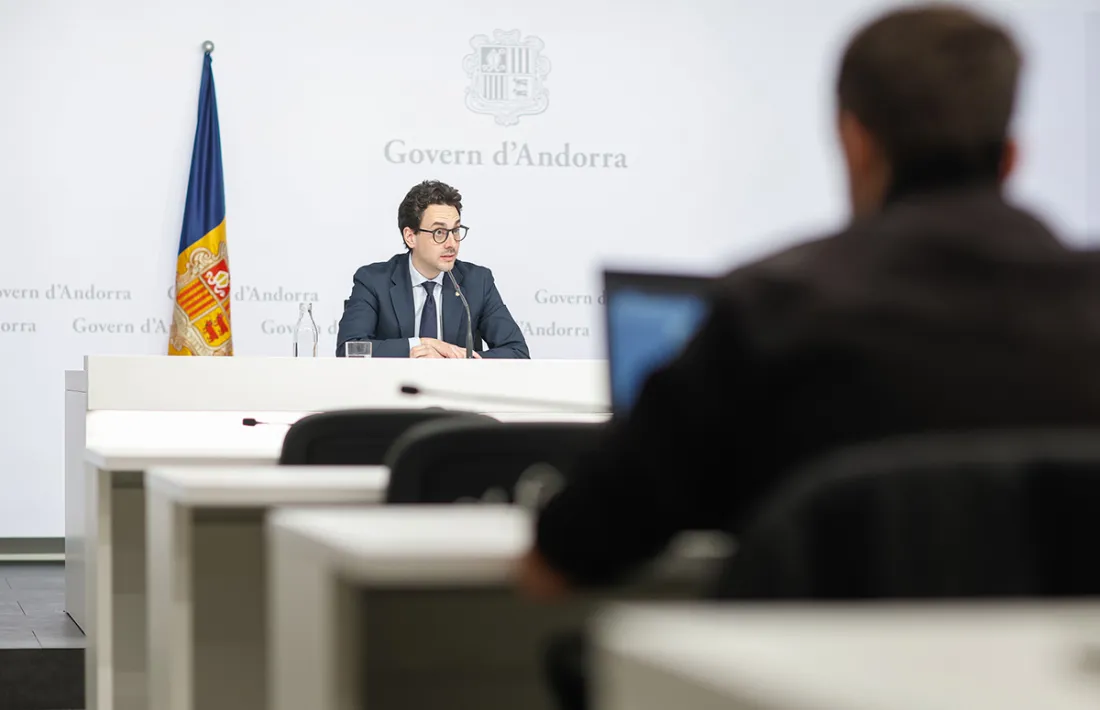 El ministre portaveu, Guillem Casal, en la compareixença posterior al consell de ministres.
