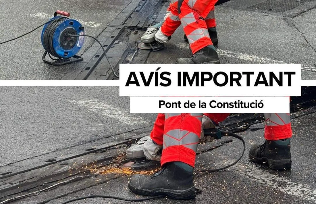 L'avís del Comú d'Escaldes-Engordany.