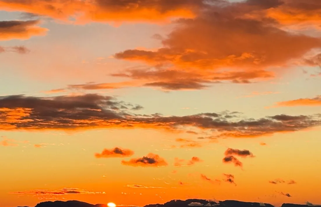 Posta de sol a la Vall de la Vansa. 