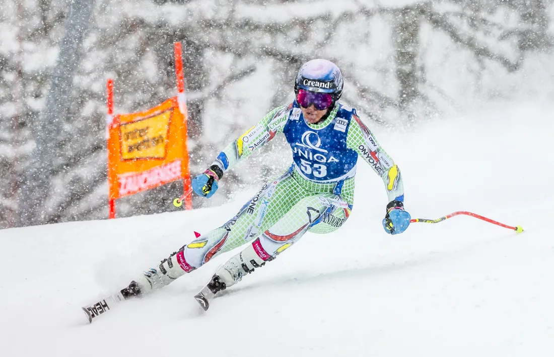 'Cande' Moreno, a l'última Copa del Món disputada a Zauchensee.