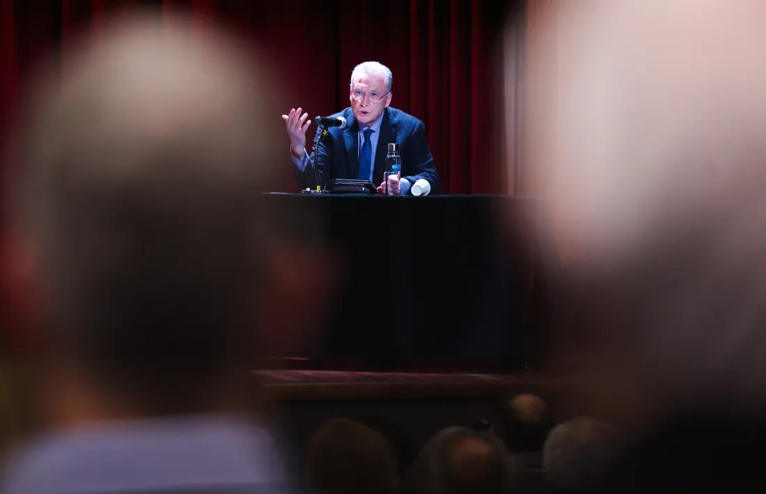 Patrick Klousen durant la conferència d’ahir.