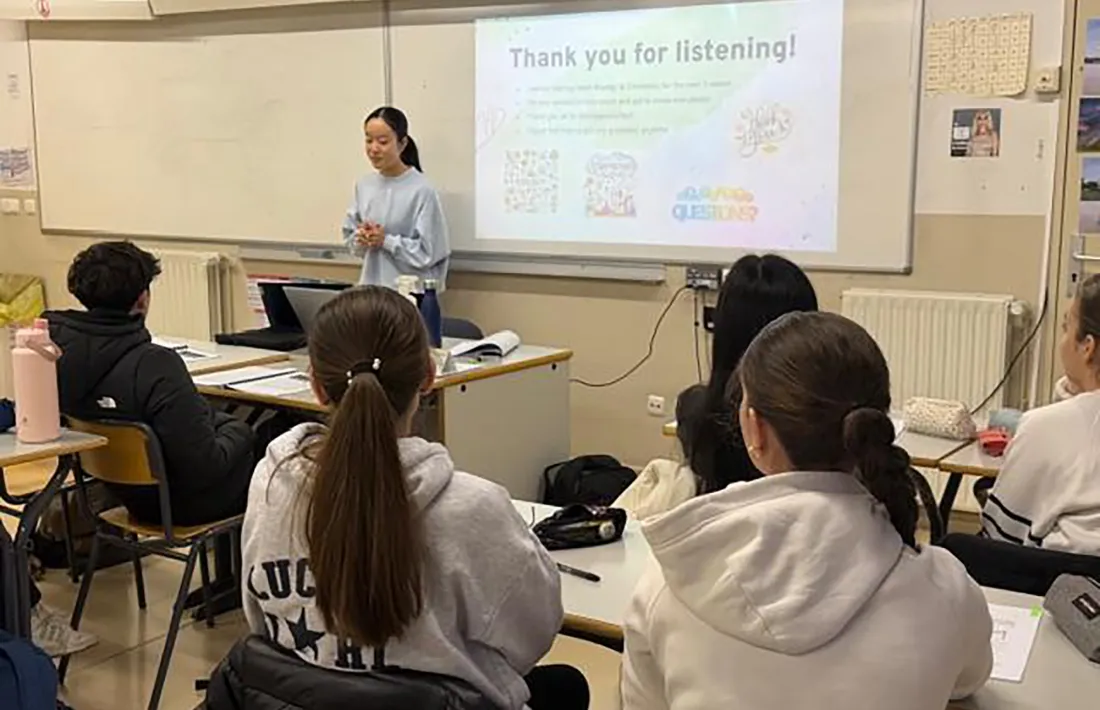Una alumna del MIT a l'aula.