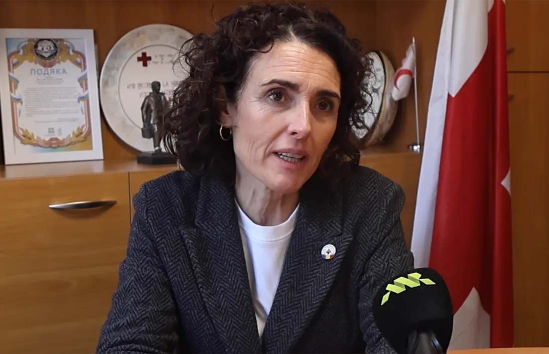 La presidenta de la Creu Roja, Vicky Marrugat.