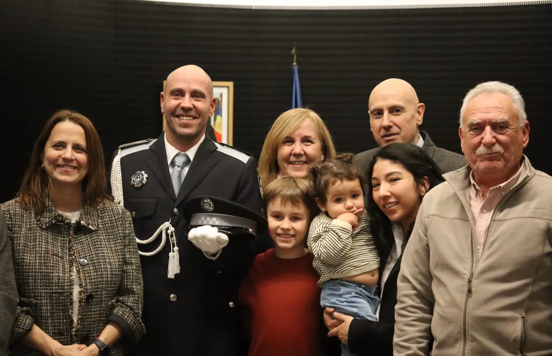 Eduard Salsas va jurar el càrrec d’agent de circulació.