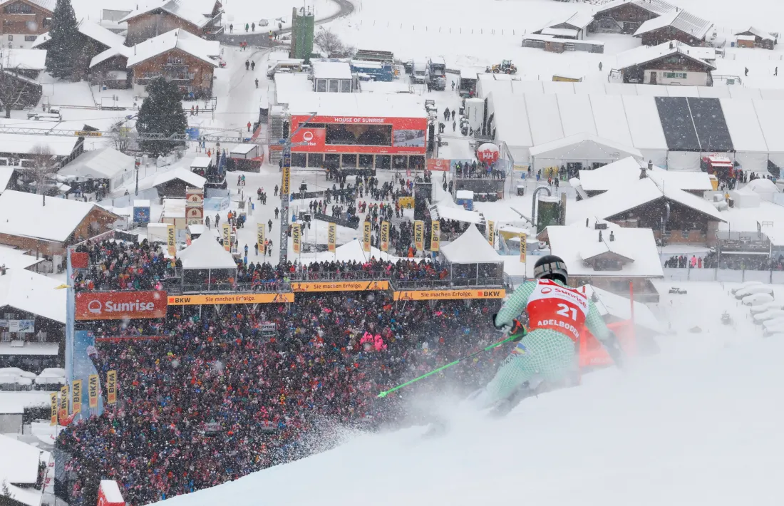 Joan Verdú, a Adelboden.